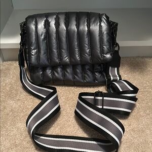 Stylish Black Quilted Men's Bag